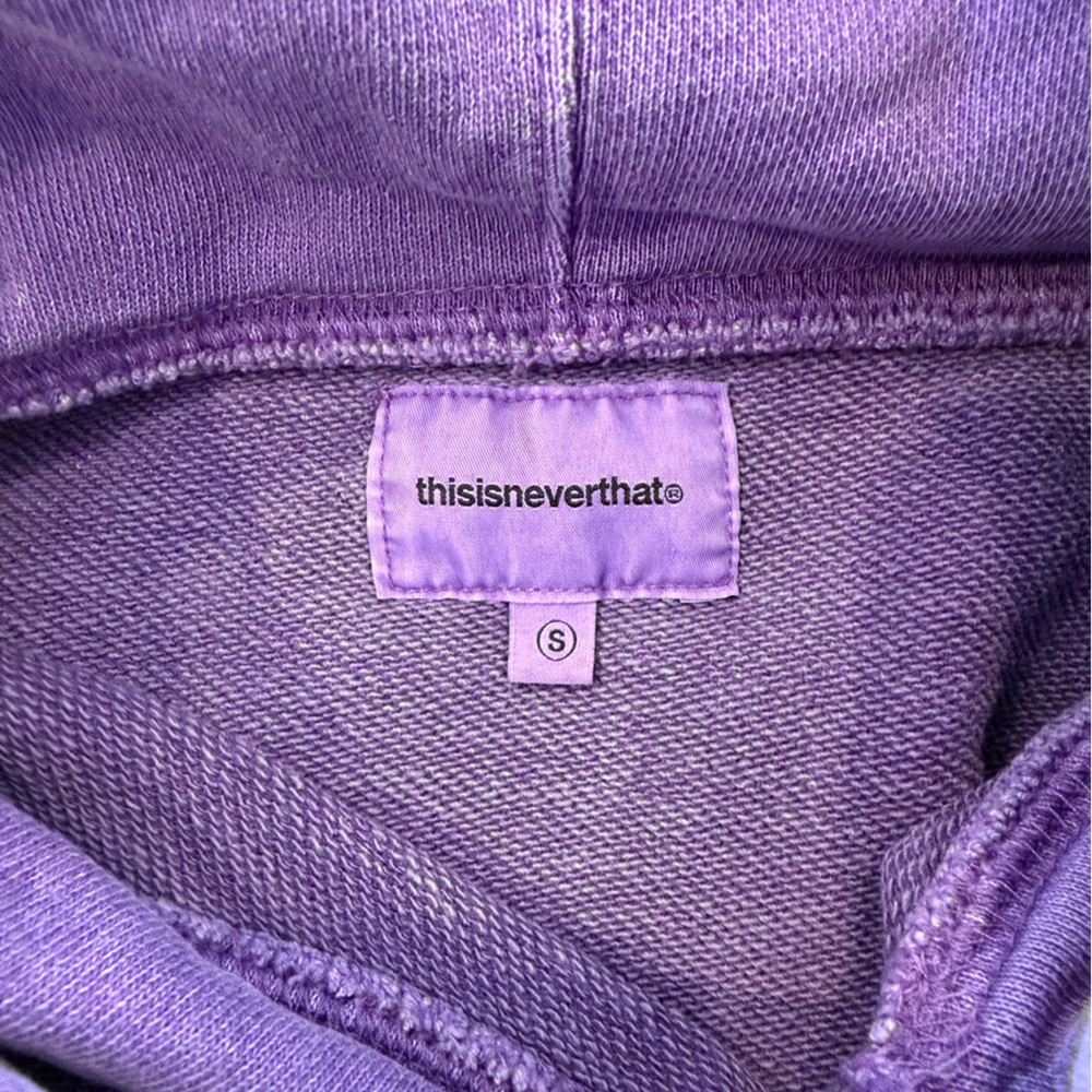 Thisisneverthat x Public Release "Feel It" 100% Cotton Hoodie, Purple - Size S - Picture 3 of 5